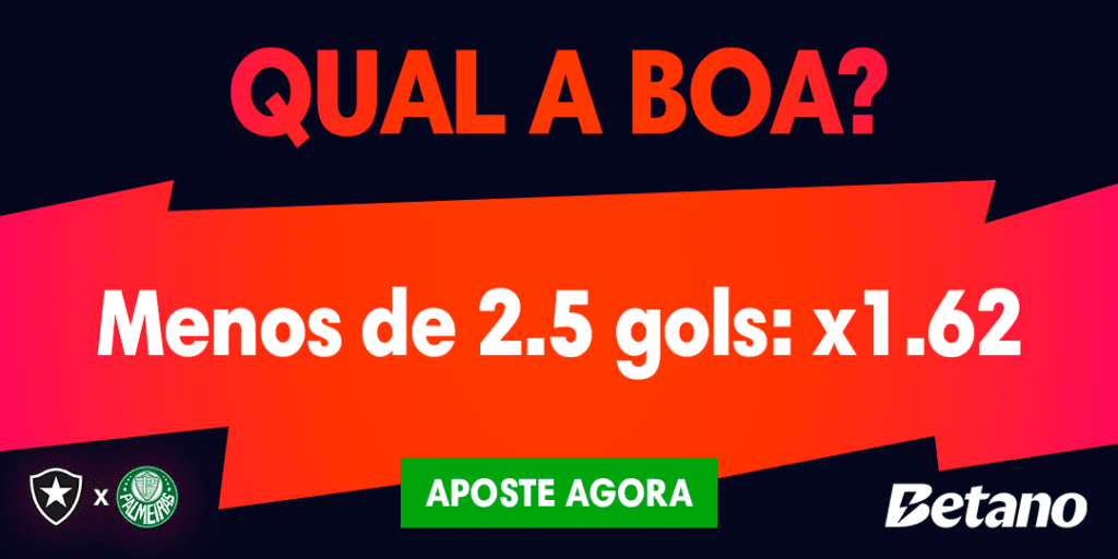 QUAL A BOA? para Botafogo x Palmeiras na Libertadores