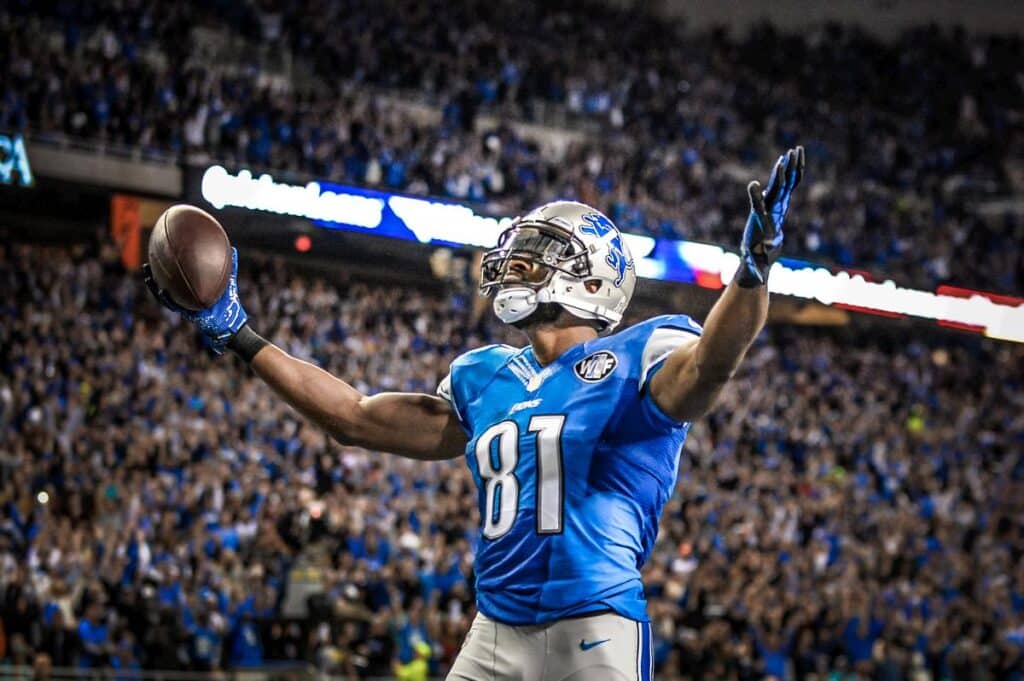 Calvin Johnson pelo Detroit Lions