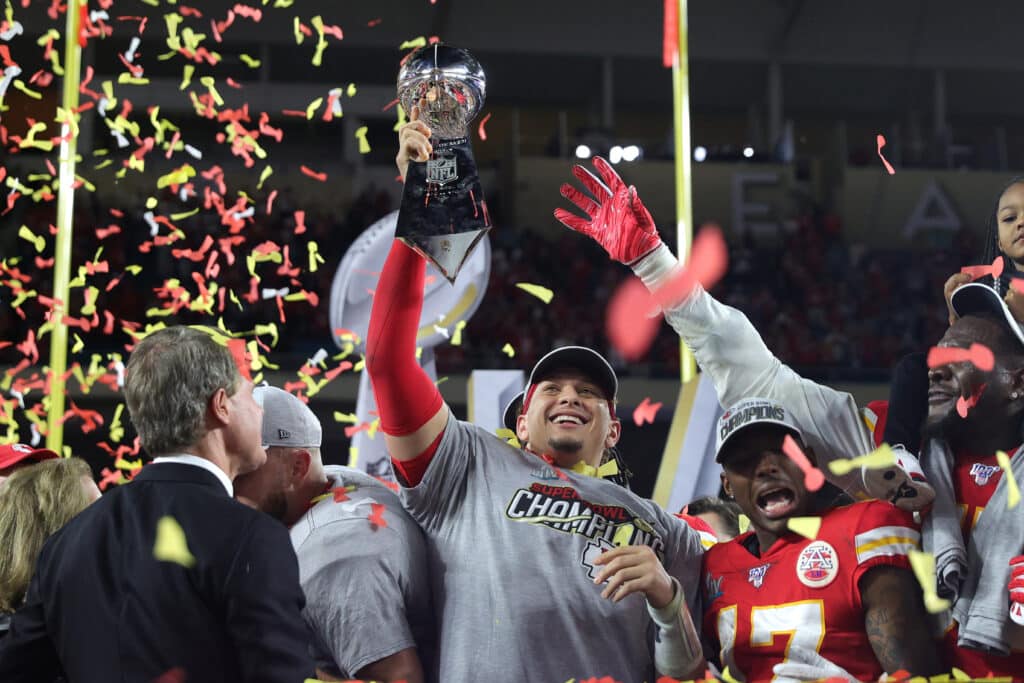 Mahomes em seu primeiro título de Super Bowl