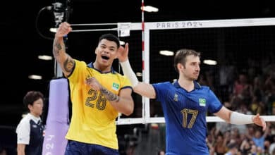 Darlan, destaque do Brasil no vôlei masculino