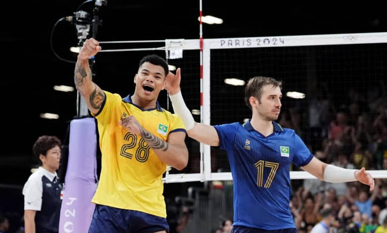 Darlan, destaque do Brasil no vôlei masculino