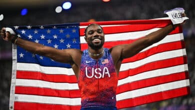 Noah Lyles campeão olímpico dos 100m rasos