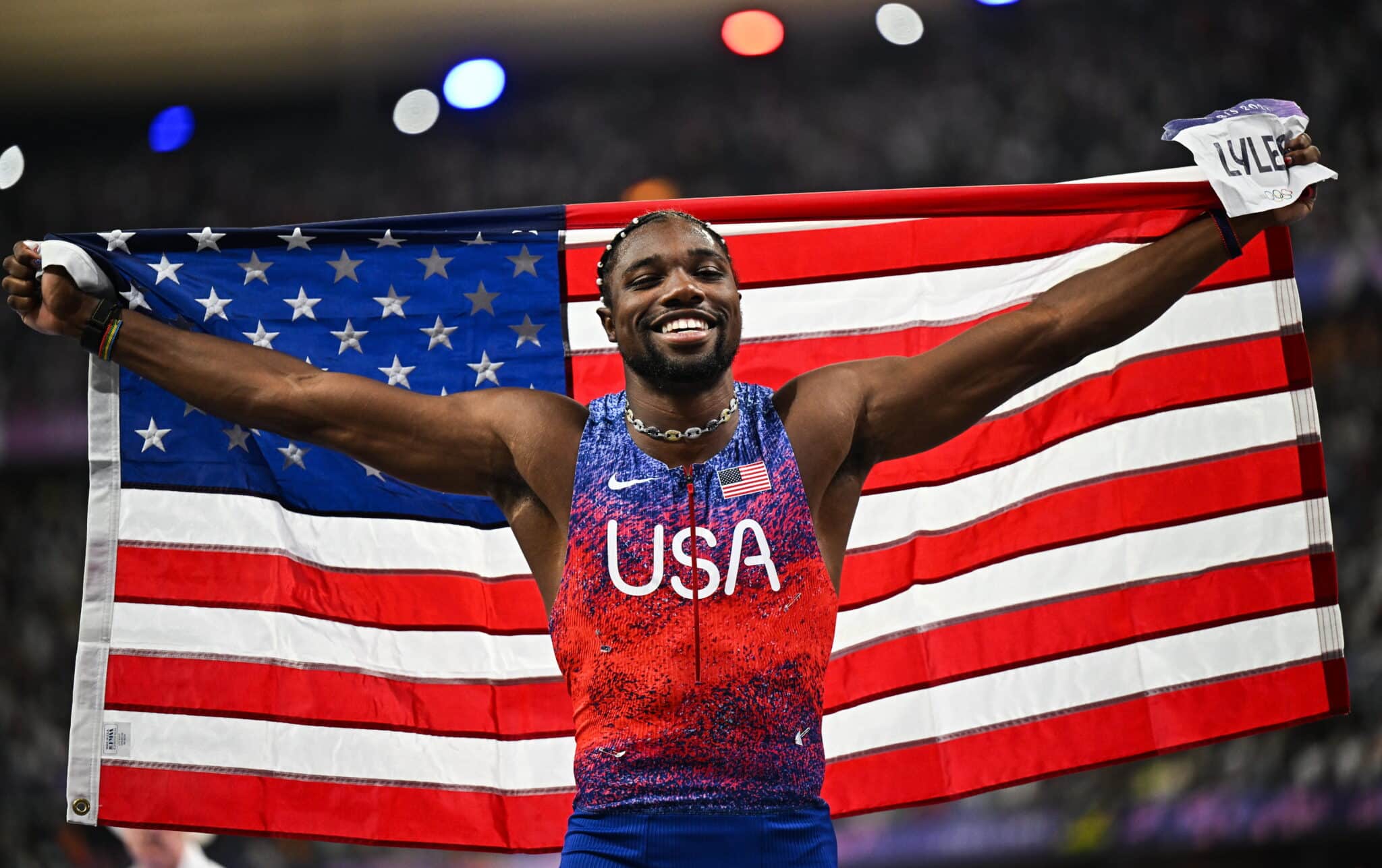 Noah Lyles campeão olímpico dos 100m rasos