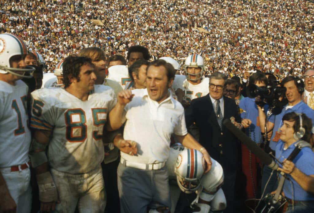 Don Shula, treinador do Miami Dolphins