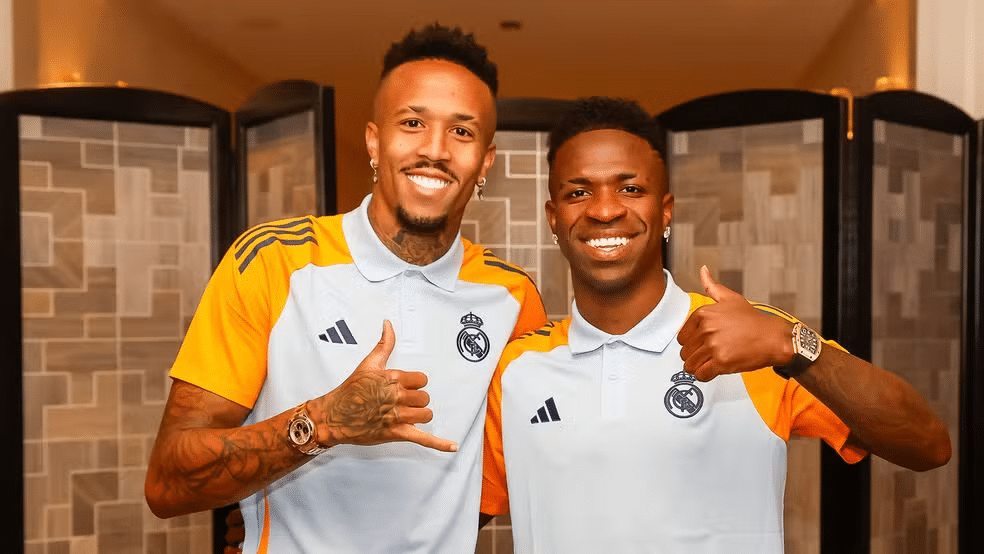 Éder Militão e Vini Jr.