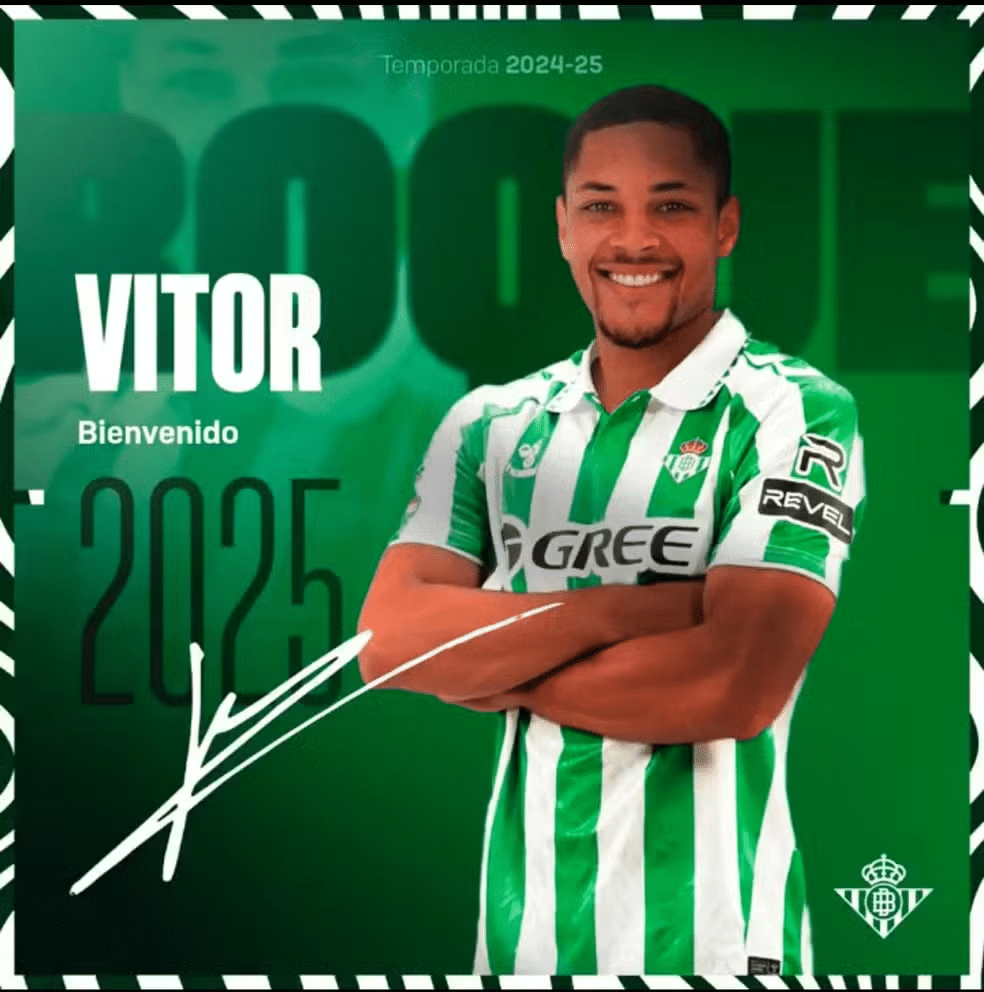 Vitor Roque é anunciado pelo Real Betis