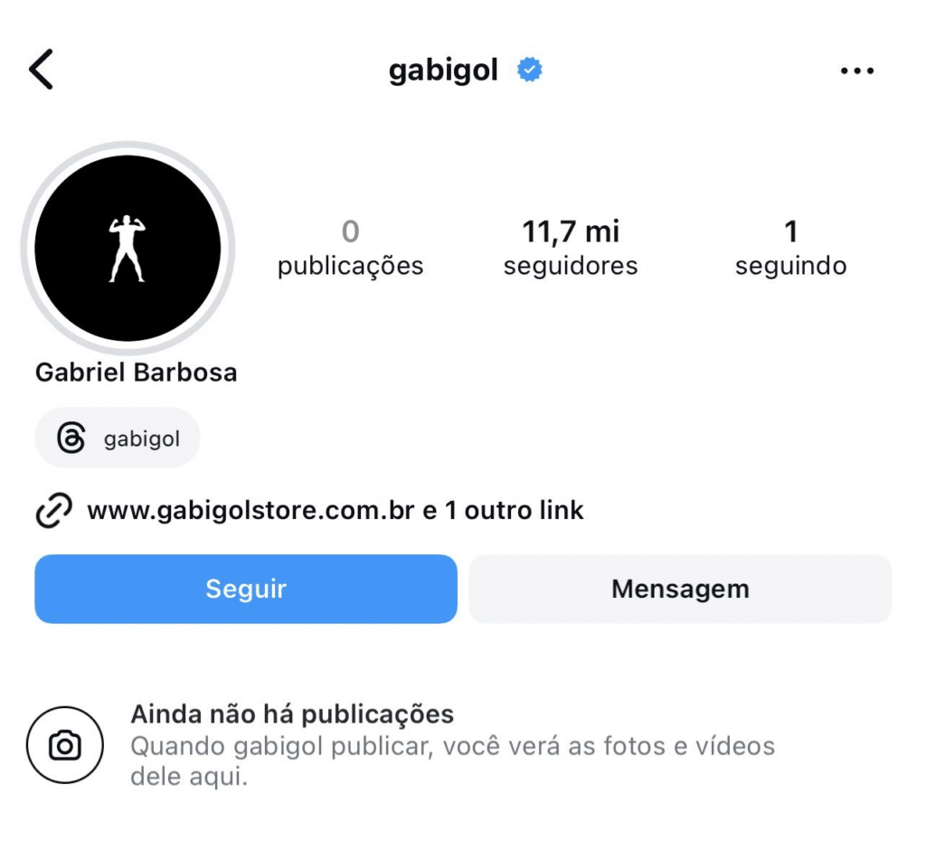 Gabigol apaga fotos no Instagram