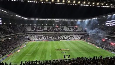 Mosaico Atlético-MG contra o San Lorenzo