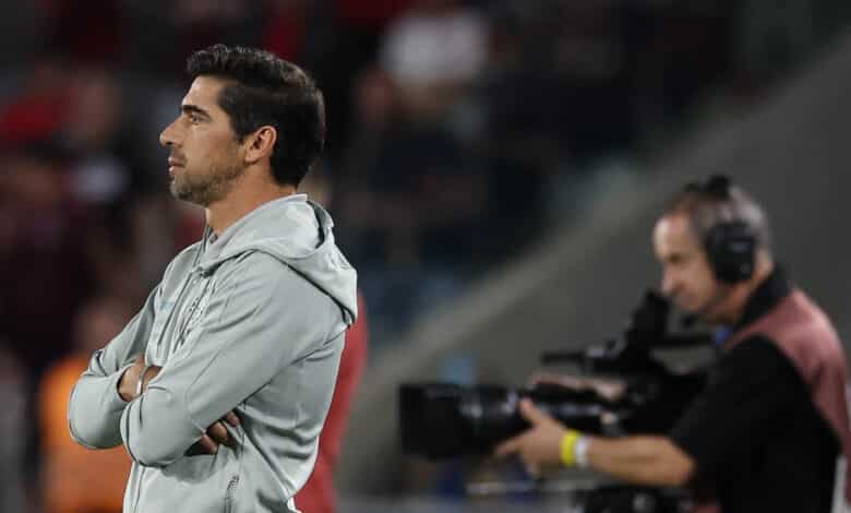 Abel Ferreira em jogo do Palmeiras