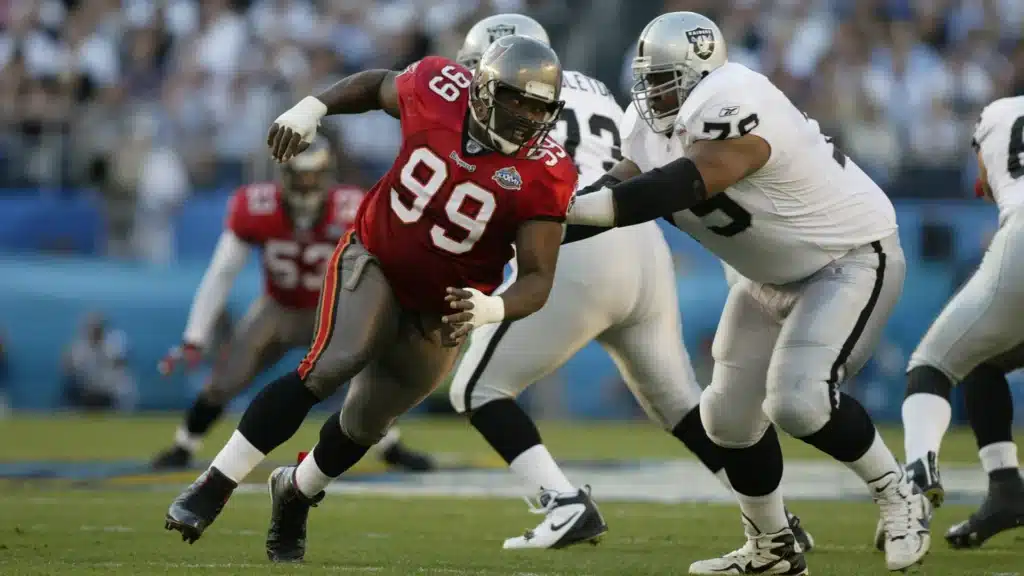 Warren Sapp do Tampa Bay Buccaneers