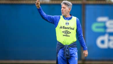 Renato Gaúcho em treino do Grêmio