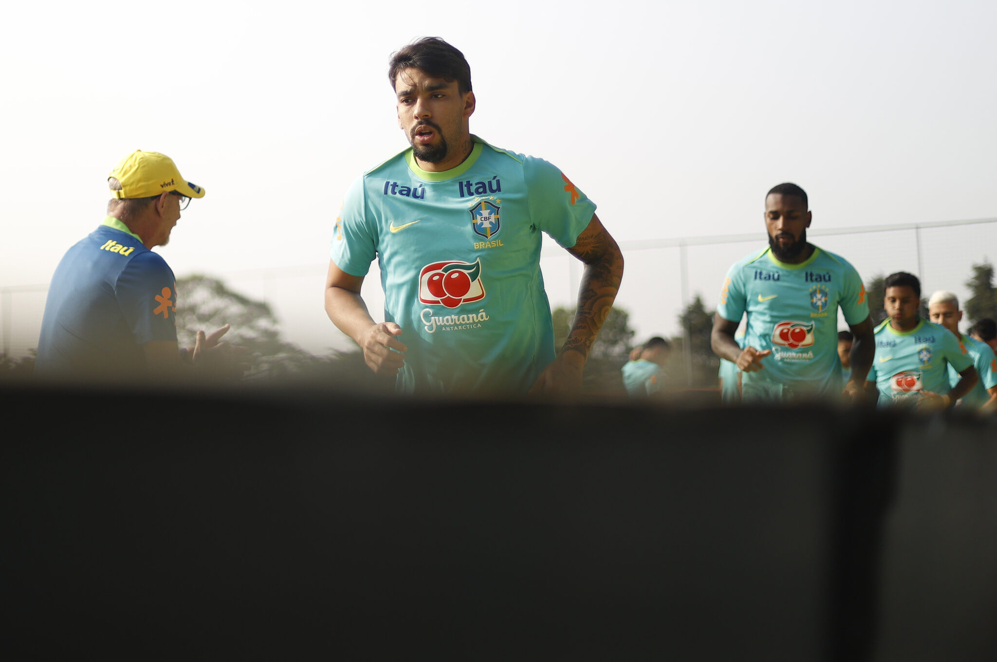 Lucas Paquetá em treino da seleção brasileira/brasil