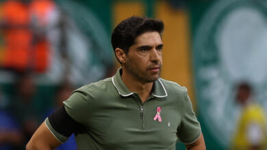 Abel Ferreira em jogo do Palmeiras