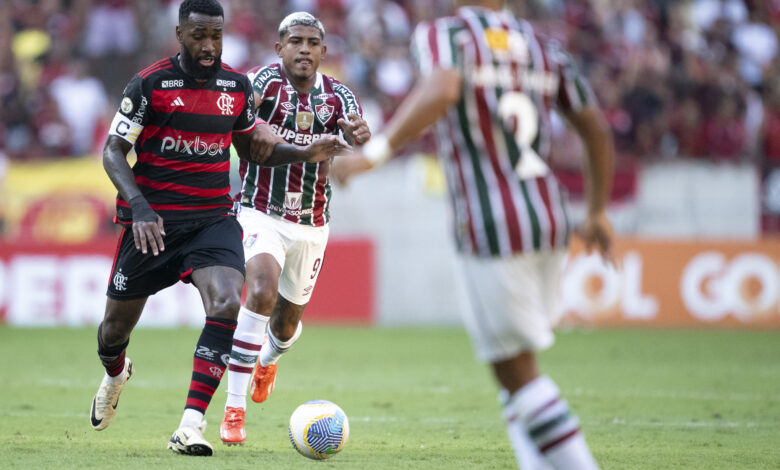 Gerson em Flamengo x Fluminense