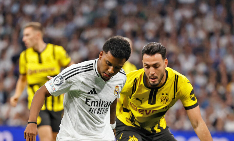 Rodrygo em jogo do Real Madrid