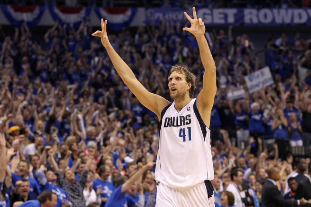 Dirk Nowitzki pelo Dallas Mavericks na NBA