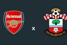 Arsenal x Southampton onde assistir