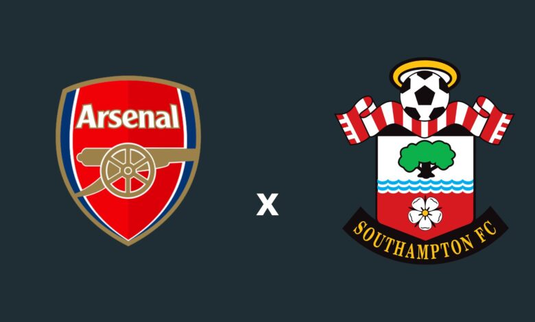 Arsenal x Southampton onde assistir