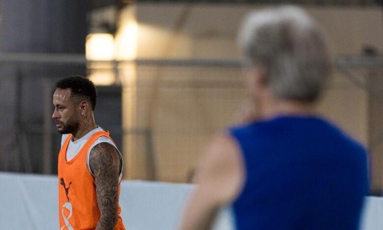 Neymar em treino do Al Hilal