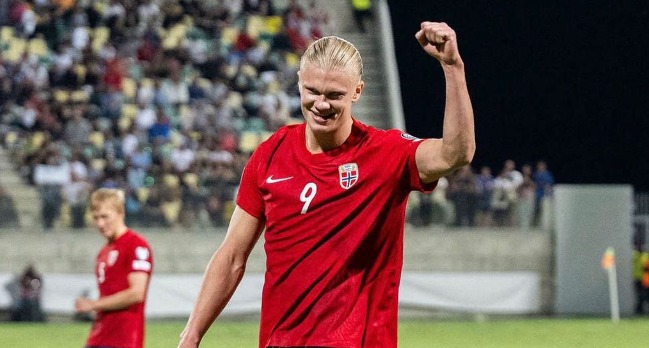 Haaland se torna maior goleador da história da seleção da Noruega