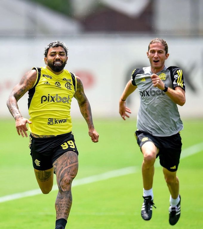 Gabigol e Filipe Luís