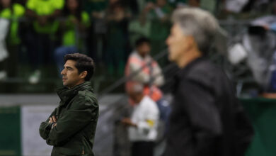 Abel Ferreira em jogo do Palmeiras