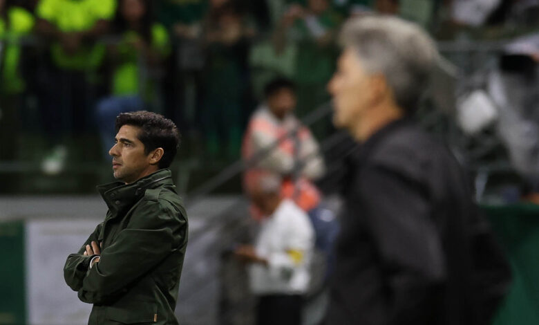 Abel Ferreira em jogo do Palmeiras