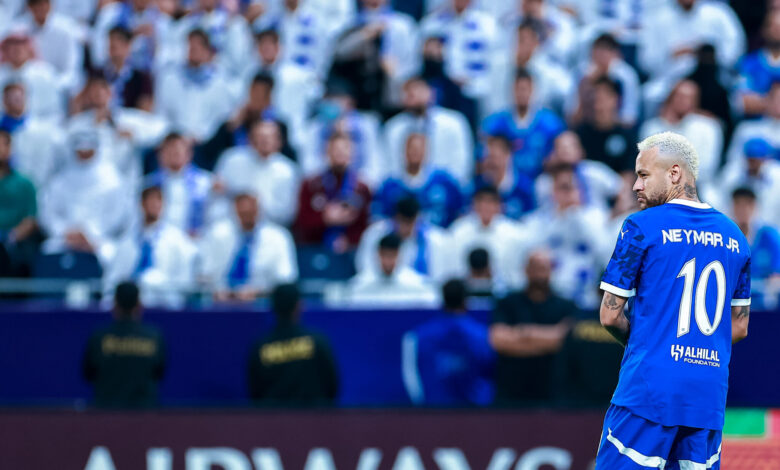 Neymar em ação pelo Al Hilal