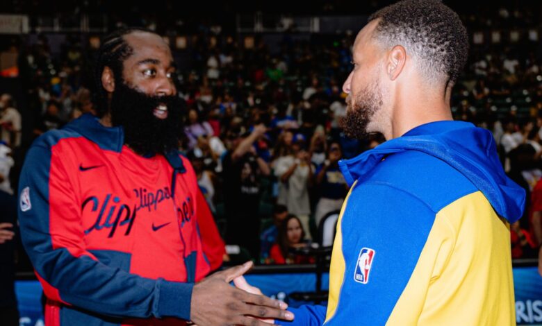 Stephen Curry e James Harden