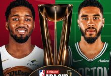 Copa da NBA entre Cleveland Cavaliers e Boston Celtics