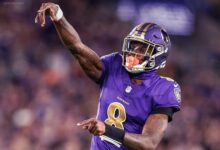 Lamar Jackson pelo Baltimore Ravens na NFL