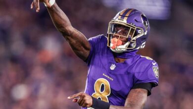 Lamar Jackson pelo Baltimore Ravens na NFL