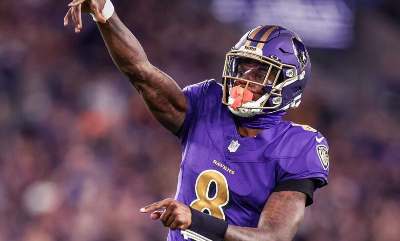 Lamar Jackson pelo Baltimore Ravens na NFL