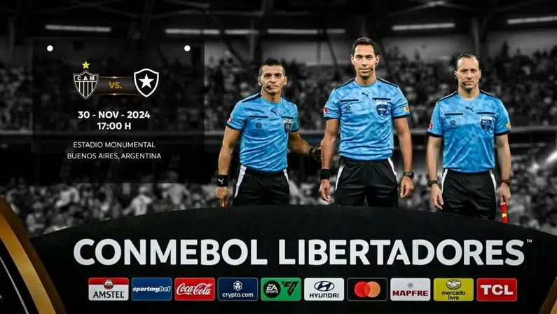 Árbitros final da Libertadores 2024