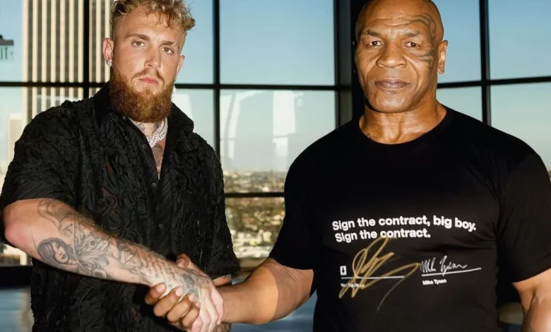 Jake Paul x Mike Tyson se enfrentam na próxima sexta