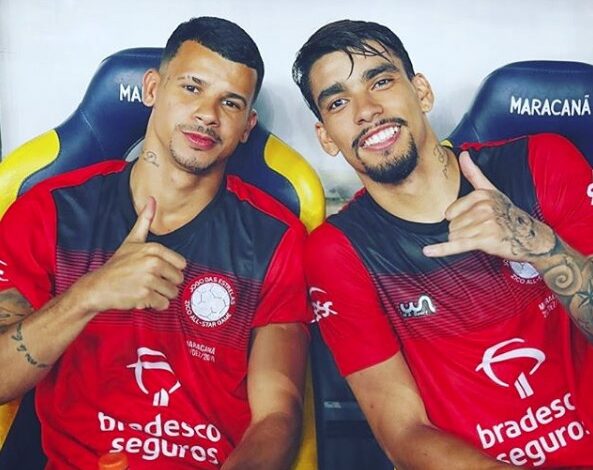 Lucas Paquetá e seu irmão Matheus Paquetá