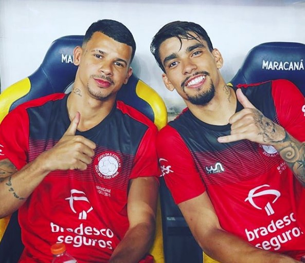 Lucas Paquetá e seu irmão Matheus Paquetá