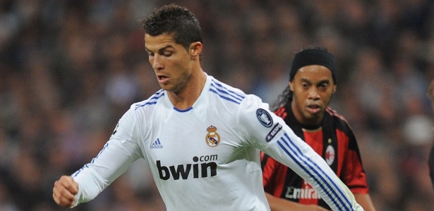 Cristiano Rolando e Ronaldinho em Real Madrid x Milan