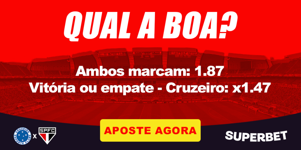 QUAL A BOA? para Cruzeiro x São Paulo, pela FC Series